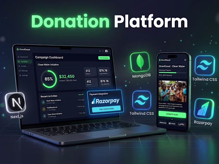 A full-stack donation platform built