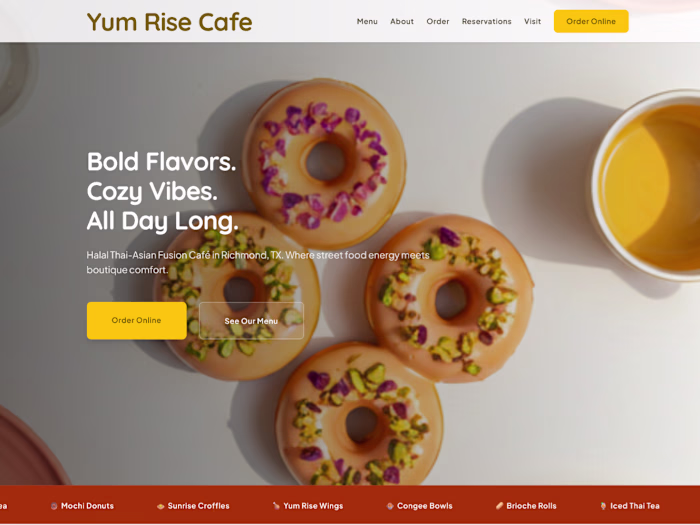 Yum Rise Cafe | Visual Identity