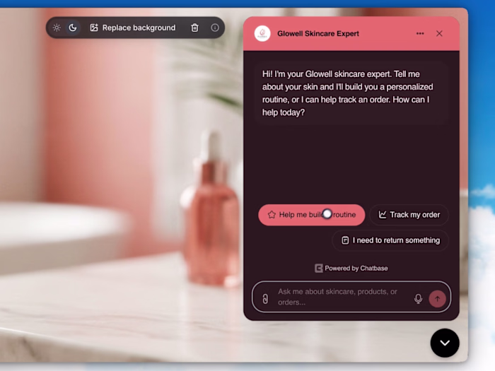 AI Sales & Support Agent for a Premium Skincare Brand