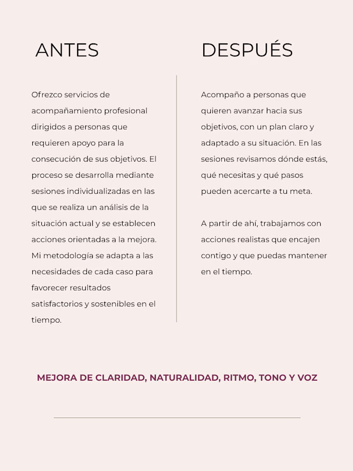 Humanización y mejora de textos