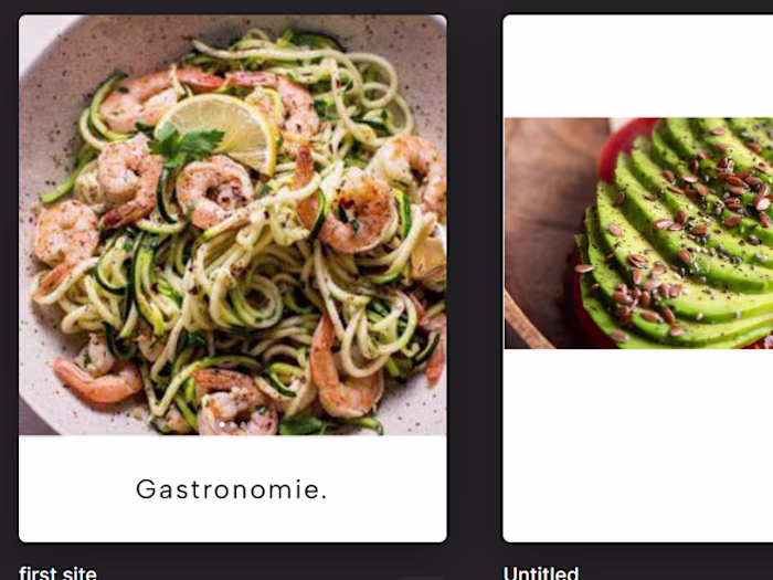 Web design for food industry