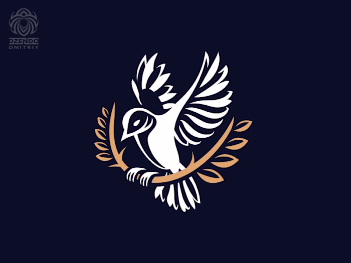 Bird With A Branch Logo