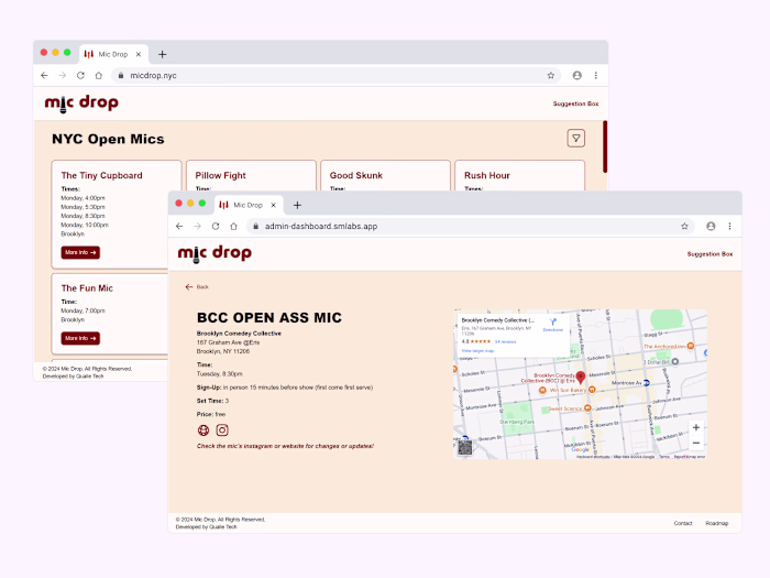 Open Mic Dashboard