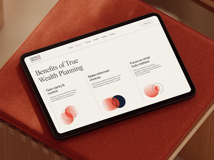 Gaining Ground Investment | Visual Identity & Website