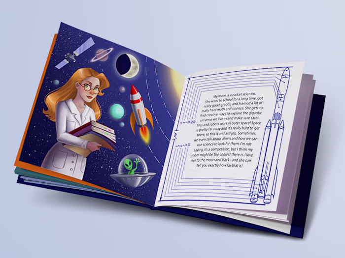 The spread with two illustration
