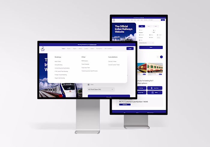 IRCTC Website UX Redesign