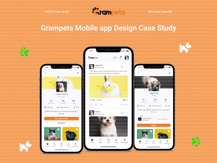 Grampets - a social network platform for pets