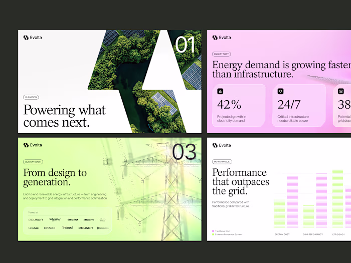 Branding for Energy / CleanTech / Renewable Infrastructure