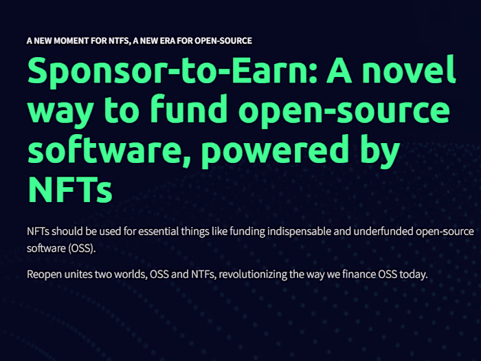 Reopen - a new moment for NTTs, a new era for open-source