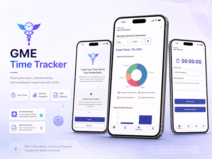 GME Time Tracker Application Development
