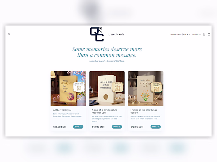 Shopify QR Card Personalization Project