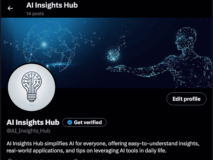 Twitter Account for AI Insights Blog