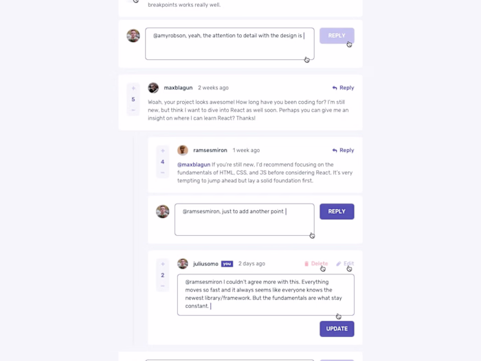BUILD AN INTERACTIVE COMMENT SECTION
