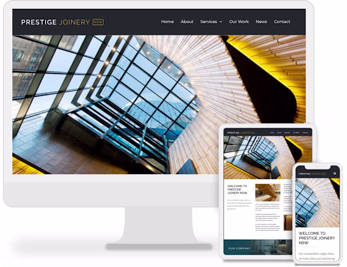 Prestige Joinery website redesign