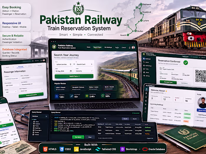 Pakistan Railway Web Application