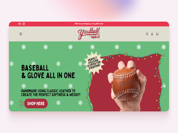 Yardball Full Website Design and Development