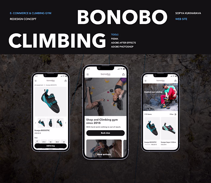 REDESIGN WEBSITE | UI | CLIMBING :: Behance