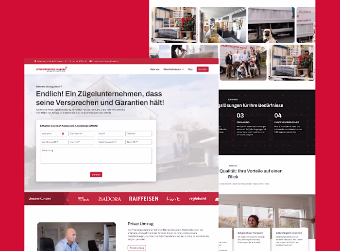 Webflow Website & Google Ads Overhaul for Umzugscenter Haefeli