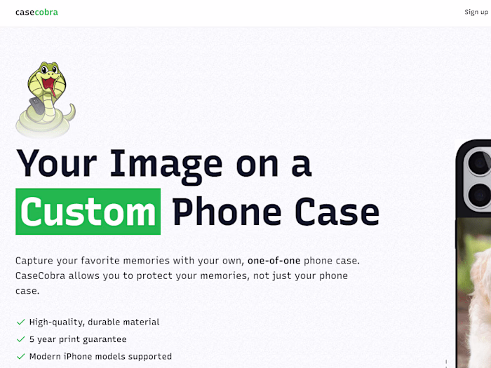 CaseCobra - eCommerce Site for Phone Cases