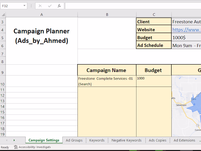Campaign Setup and Targeting for an Automobile Servicing Busines