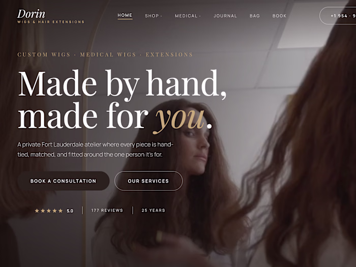 Dorin Wigs International — Full-Scale Shopify Revamp