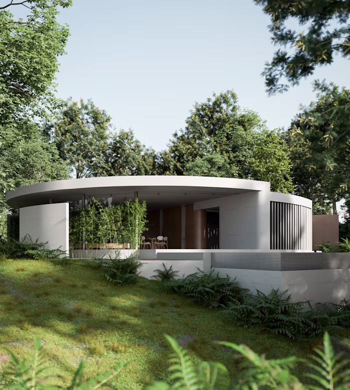 Mountain House, seeking peace in the nature - Render