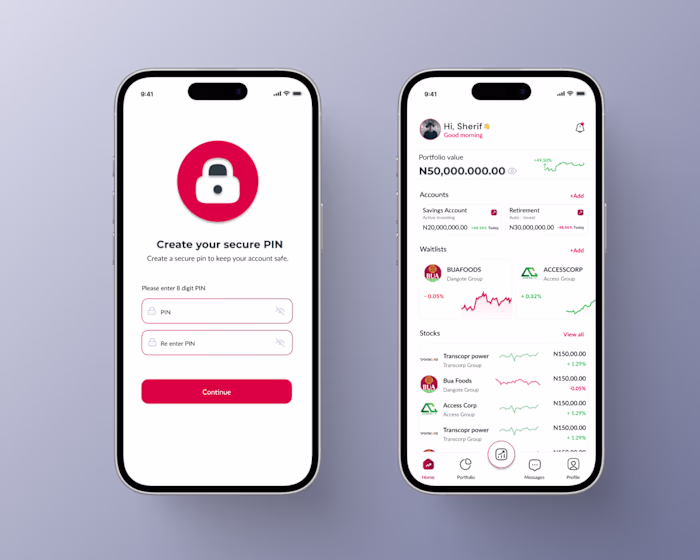 CapitalX Investment App UI/UX Design