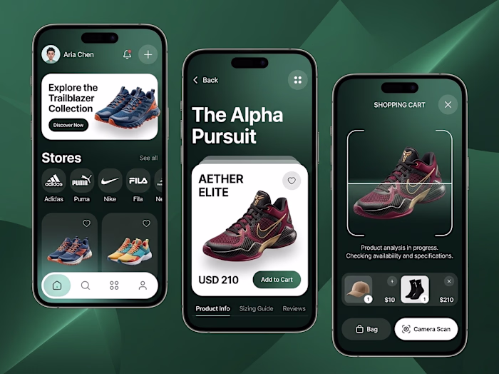 Modern E-commerce App Concept: Sneaker