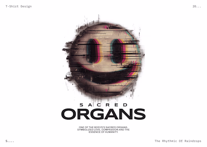Sacred Organs T-Shirt Design Template