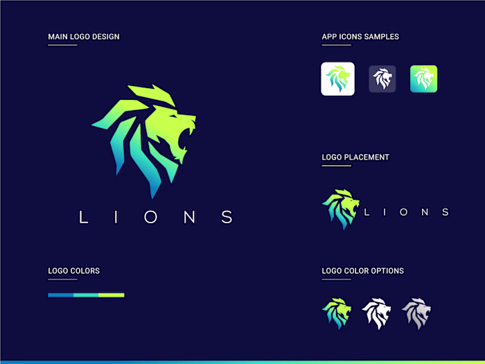 Lion Vector Logo Available For