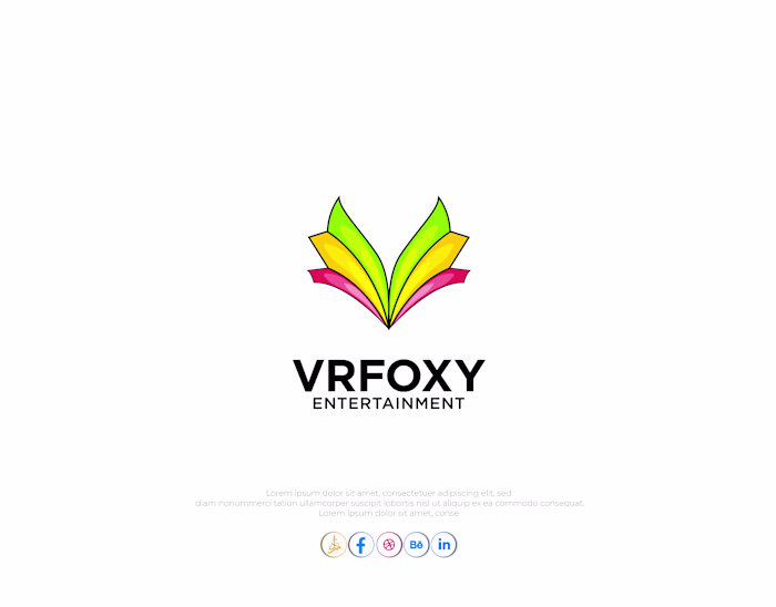 Letter V Fox Logo Design