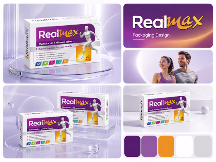 Modern Multivitamin Packaging Design