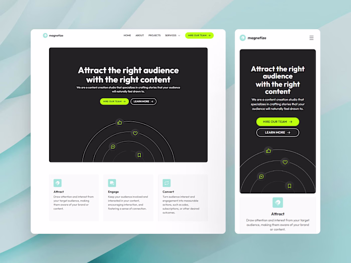 Magnetize — Framer Template