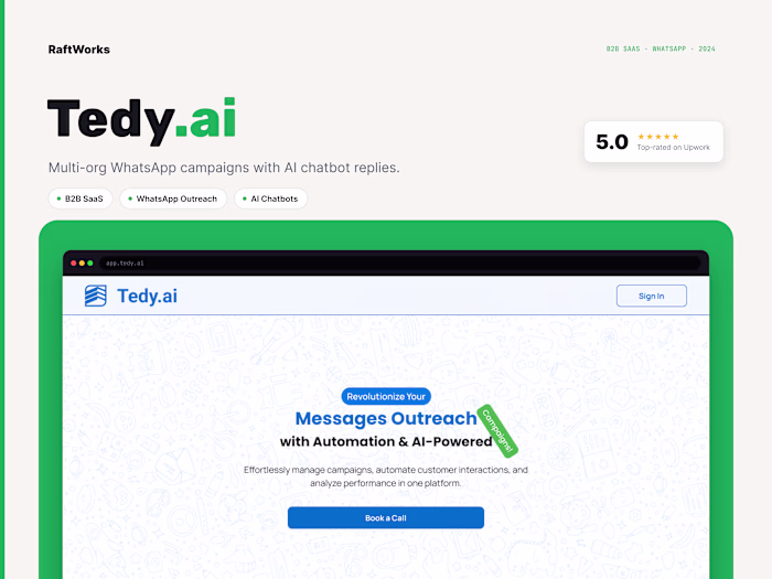Tedy.ai - WhatsApp Messaging SaaS