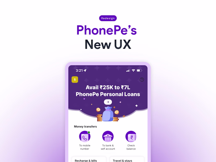 PhonePe App UX Overhaul