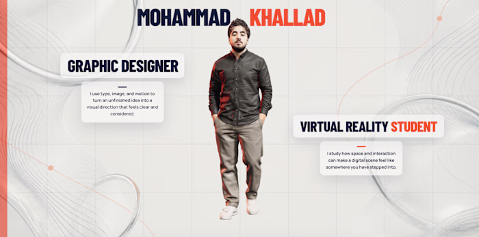Personal Portfolio Website with 3D and Motion