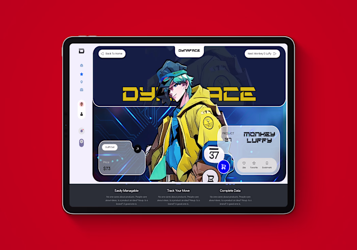 Dynaface: Character Design Agency Homepage