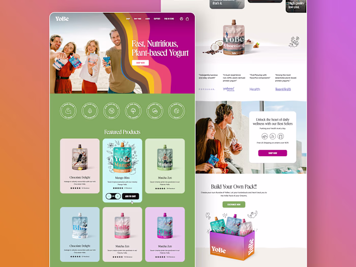 🍎 Nutritious and Plant-based Food Website Design