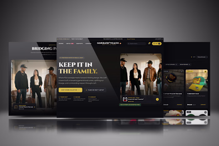Generatin’ Wealth Shopify Store Design