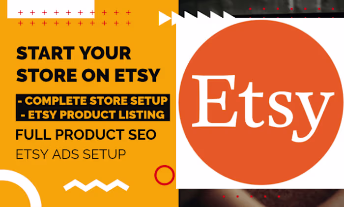 I will set up your etsy shop, print on demand, etsy store