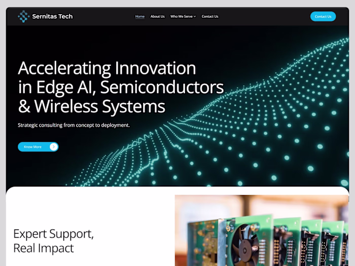 SernitasTech: Scalable Website Redesign