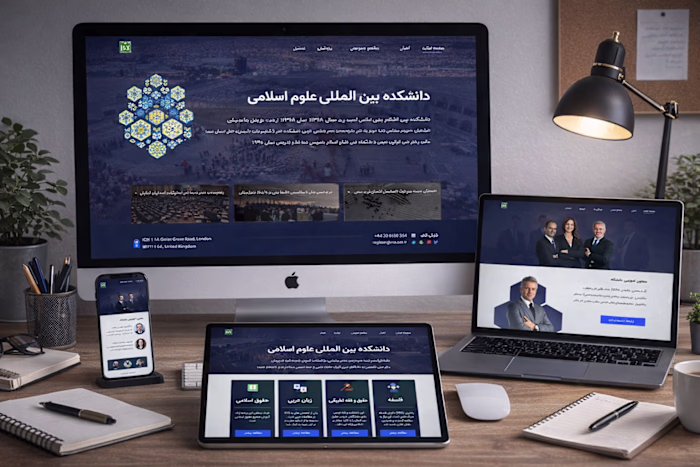Academic Website Redesign (Persian /