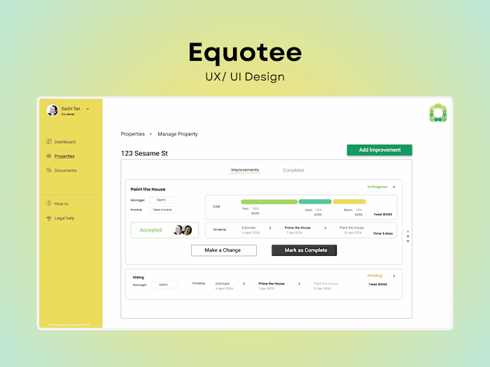 Equotee Web App