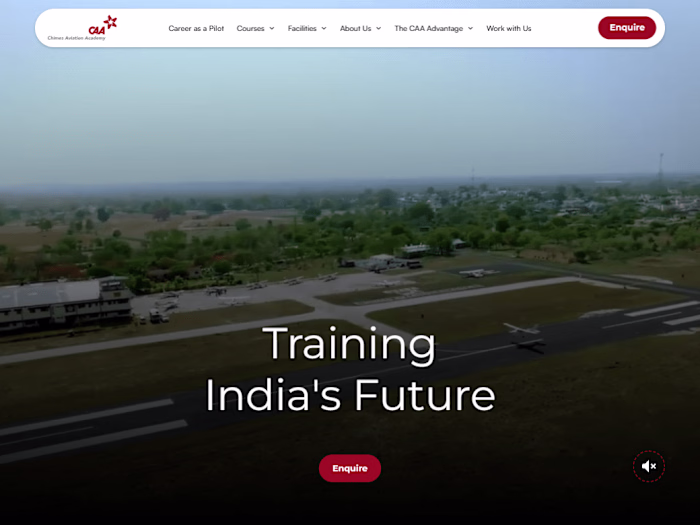 Webflow Development for Chimes Aviation Academy