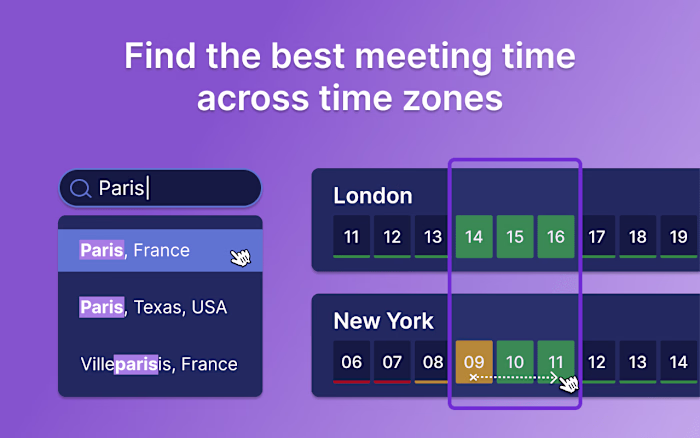 Chrome Extension for Scheduling Meetings Globally