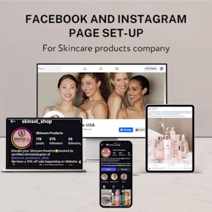  Instagram & Facebook Page