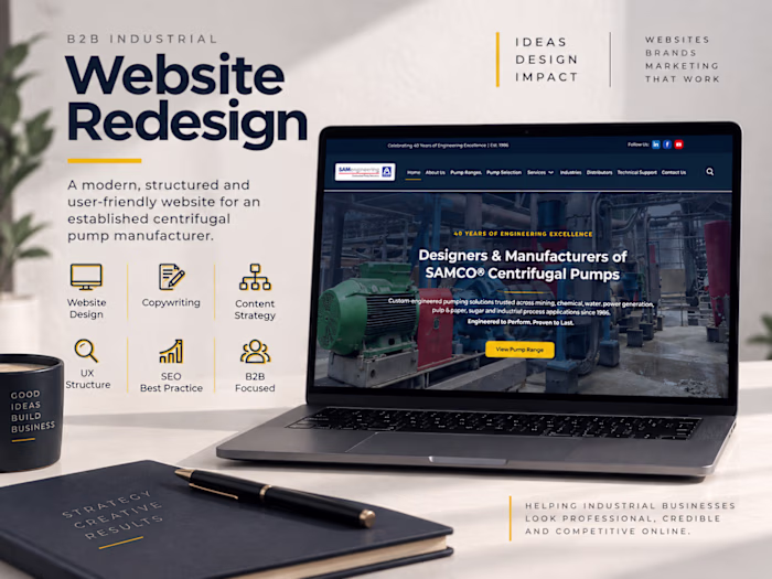 I redesigned SAM Engineering’s website