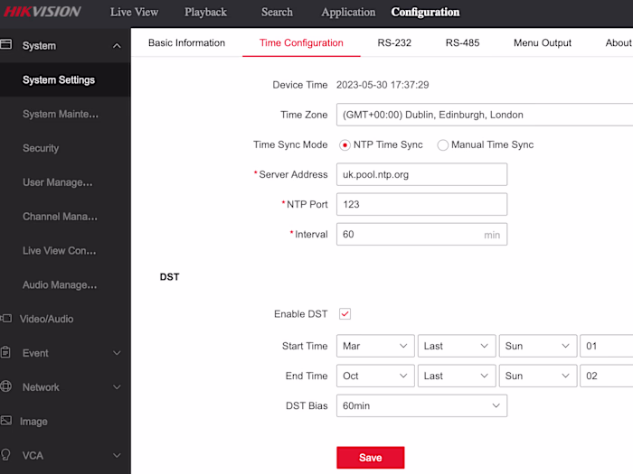 Camera configurator