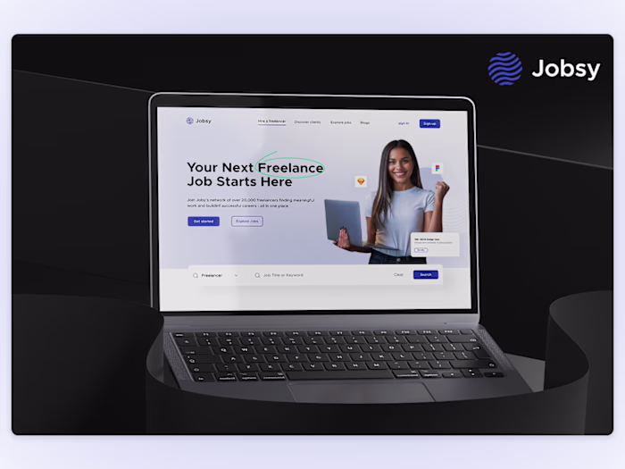 Jobsy Landing page and Branding