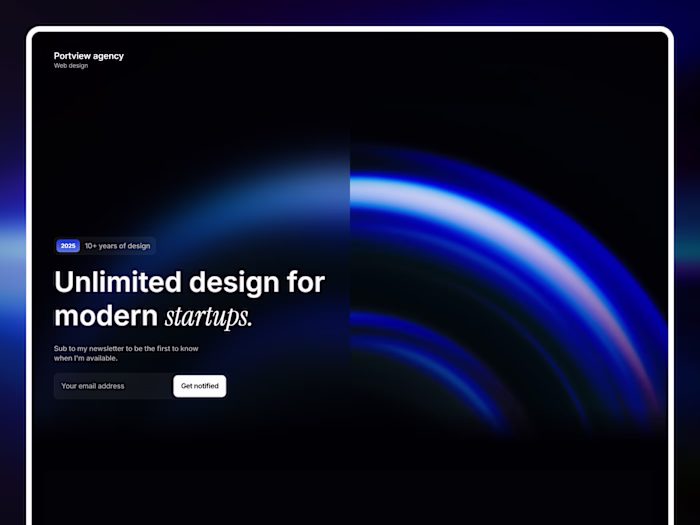 Portview — Portfolio & Agency Template